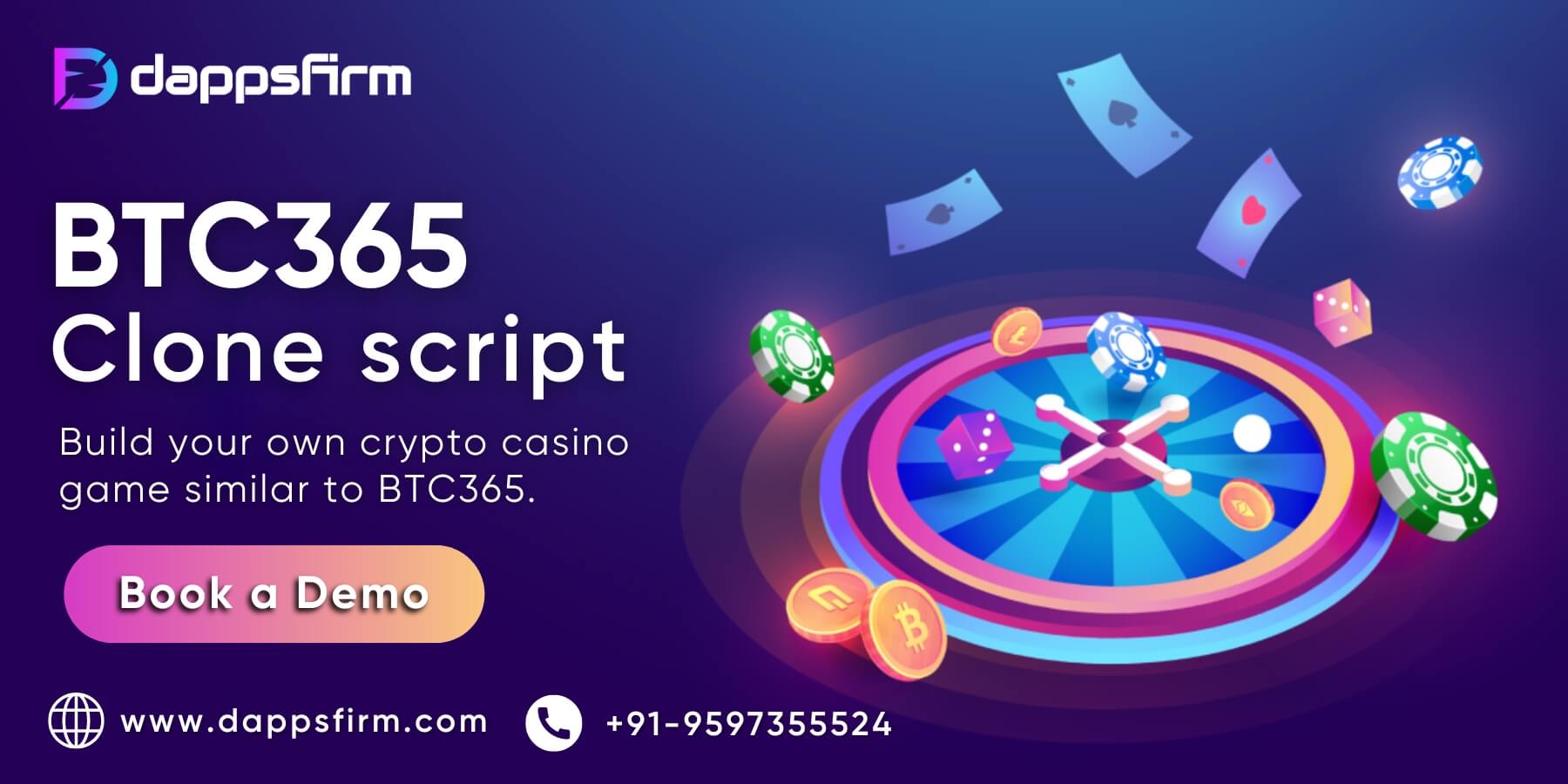 BTC365 Clone Script To Create An Exciting Crypto Gambling Platform